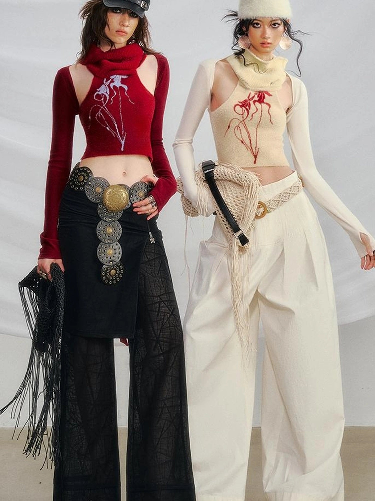 OfAkiva Akiva Orchid Valley Sleeveless Knit Vest