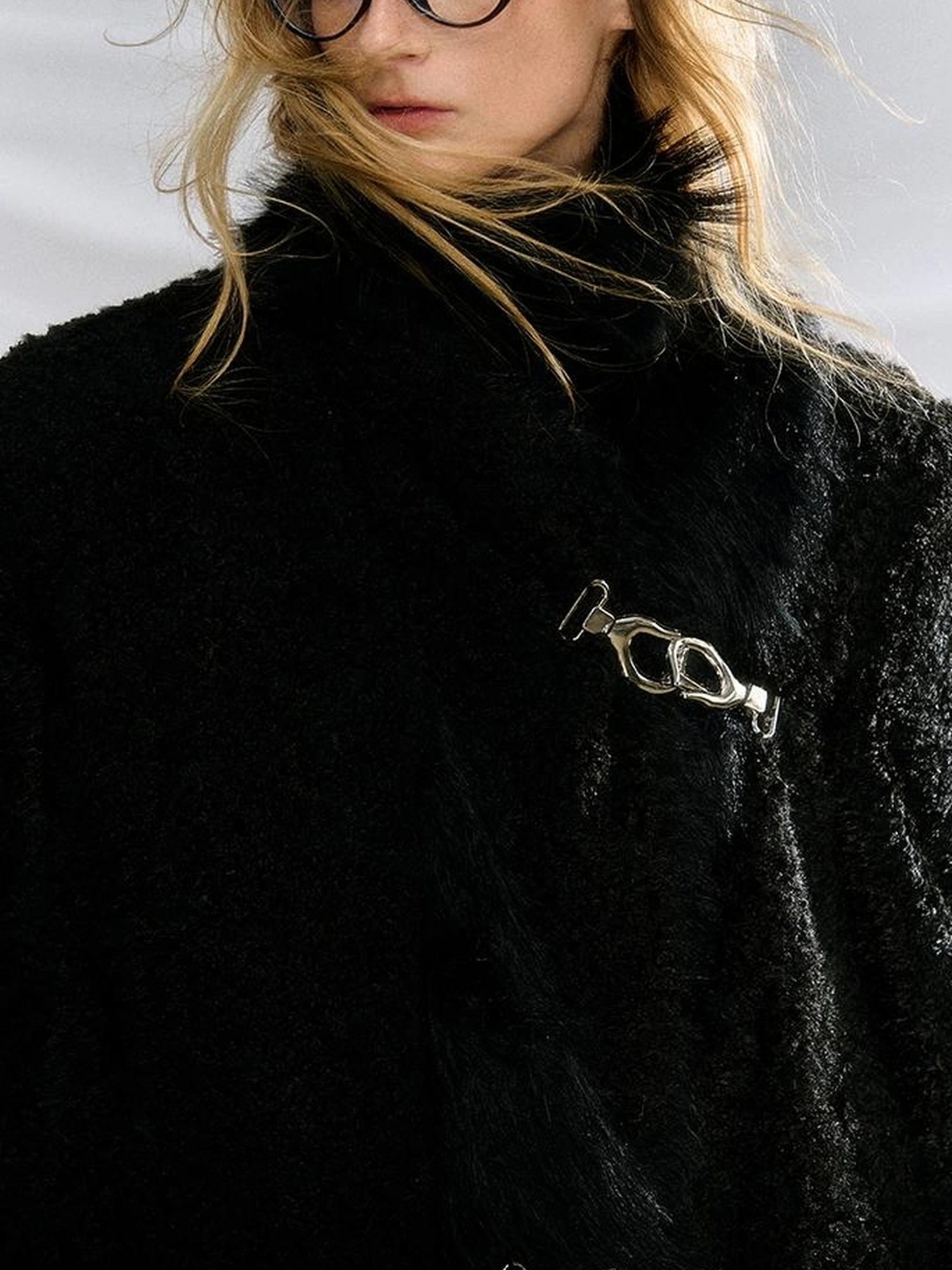 OfAkiva Akiva Textured Wool Blend Winter Coat