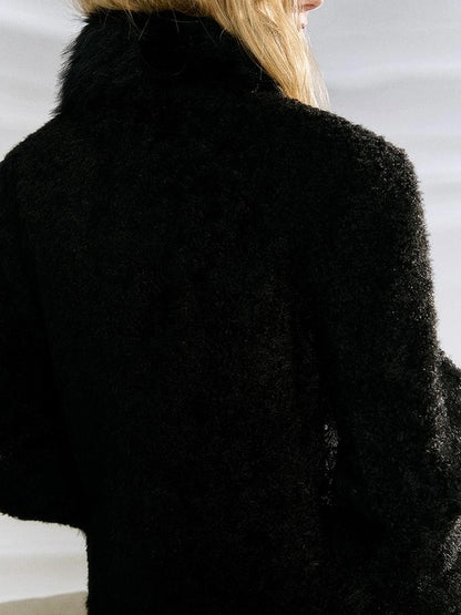 OfAkiva Akiva Textured Wool Blend Winter Coat