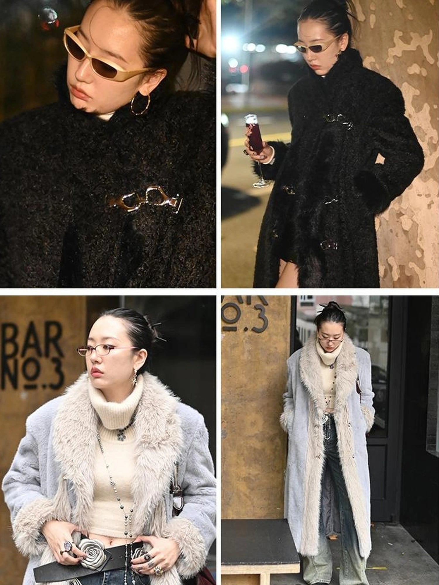 OfAkiva Akiva Textured Wool Blend Winter Coat