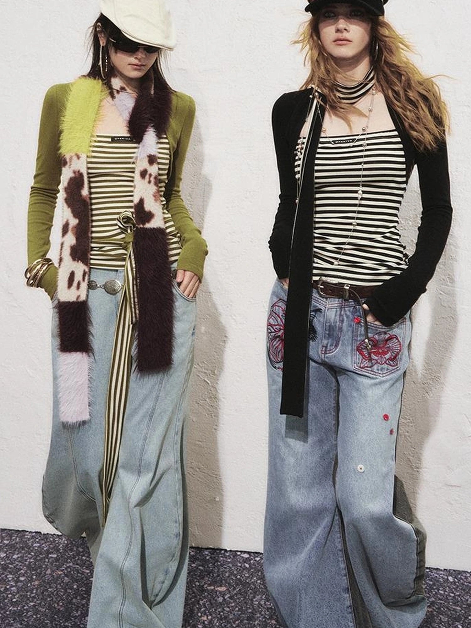 OfAkiva Aqua Split Scythe Pocket Heavyweight Jeans