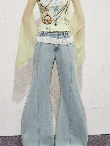 OfAkiva Aqua Split Scythe Pocket Heavyweight Jeans