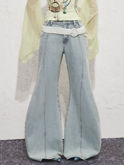 OfAkiva Aqua Split Scythe Pocket Heavyweight Jeans