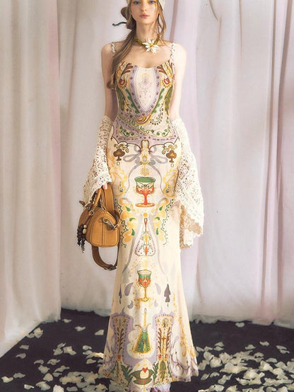 OfAkiva Beige Openwork Vintage Short Shawl Cheongsam Overlay Women&
