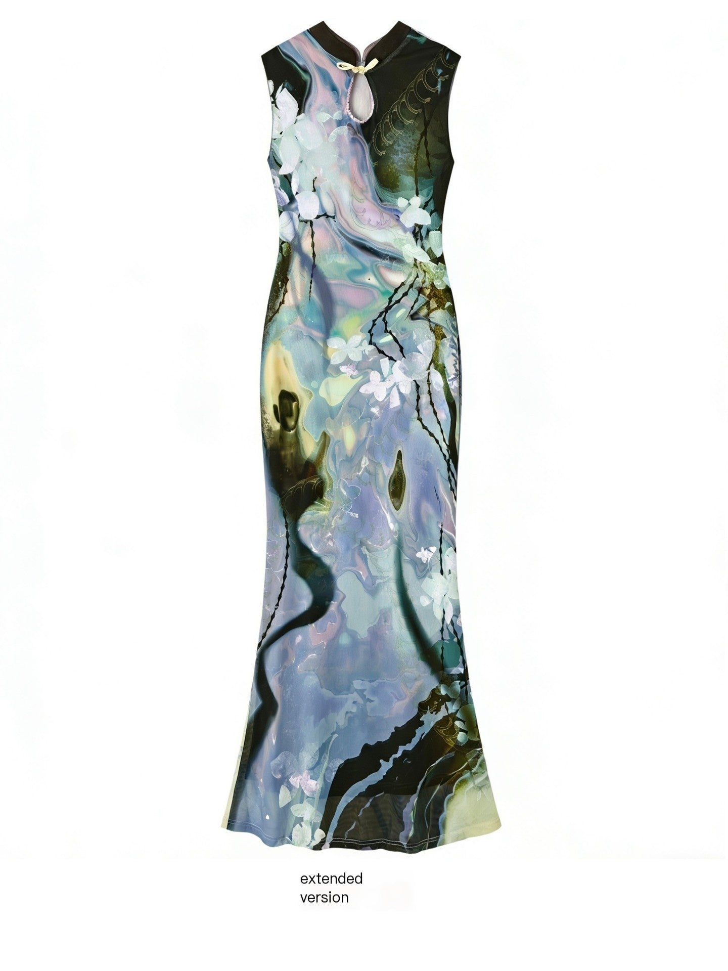 OfAkiva_Black_Rose_Impressionist_Print_High_Waist_Fishtail_Women&