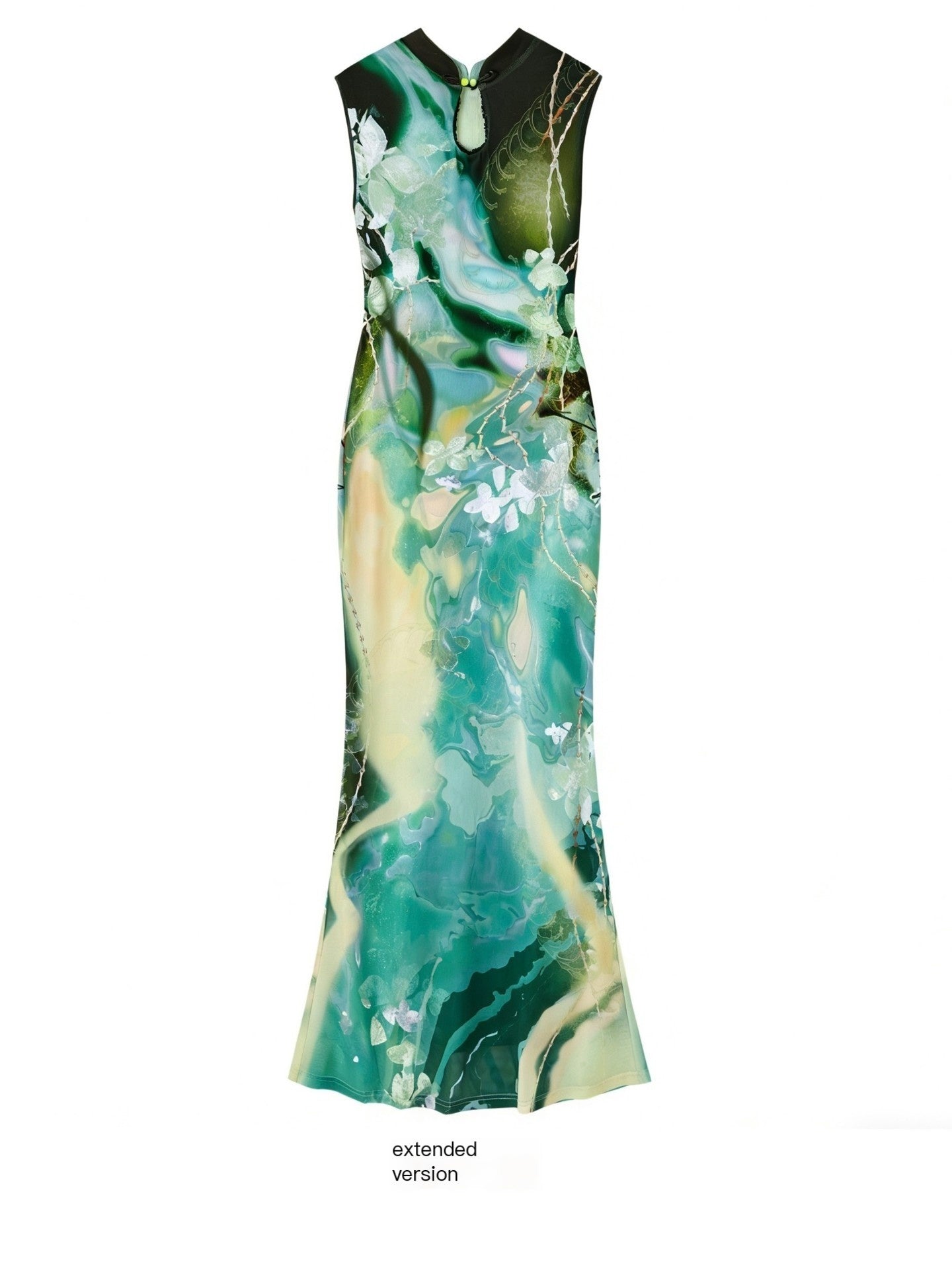 OfAkiva_Black_Rose_Impressionist_Print_High_Waist_Fishtail_Women&