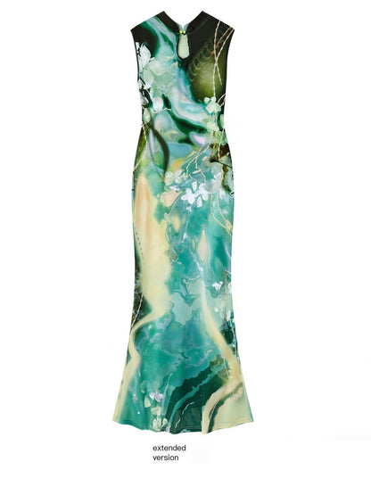 OfAkiva_Black_Rose_Impressionist_Print_High_Waist_Fishtail_Women&