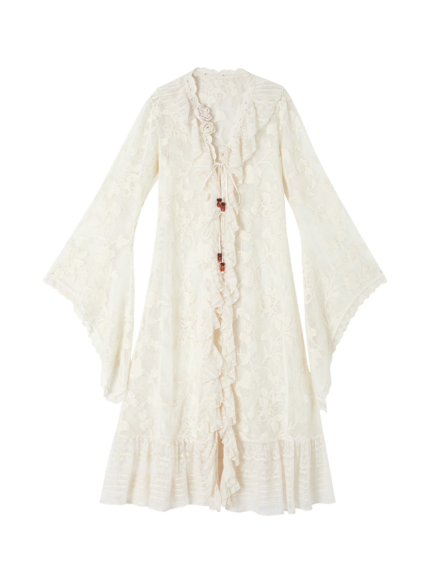 OfAkiva Botanical Crochet Lace Patchwork Women&