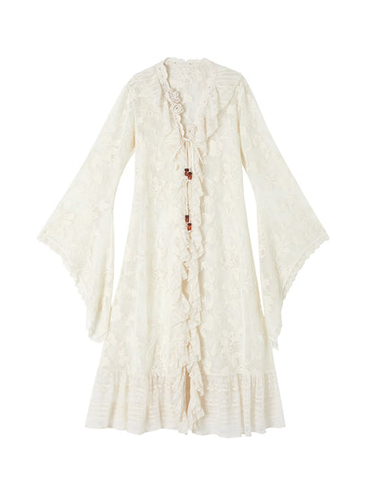 OfAkiva Botanical Crochet Lace Patchwork Women&