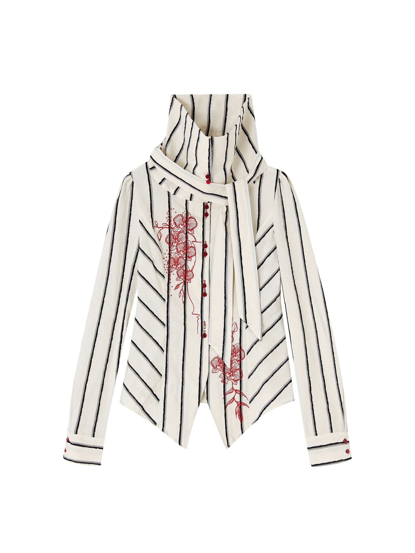 OfAkiva_Carlton_Striped_Color_Block_Orchid_Embroidery_Puff_Sleeve_Shirt_MISSTT