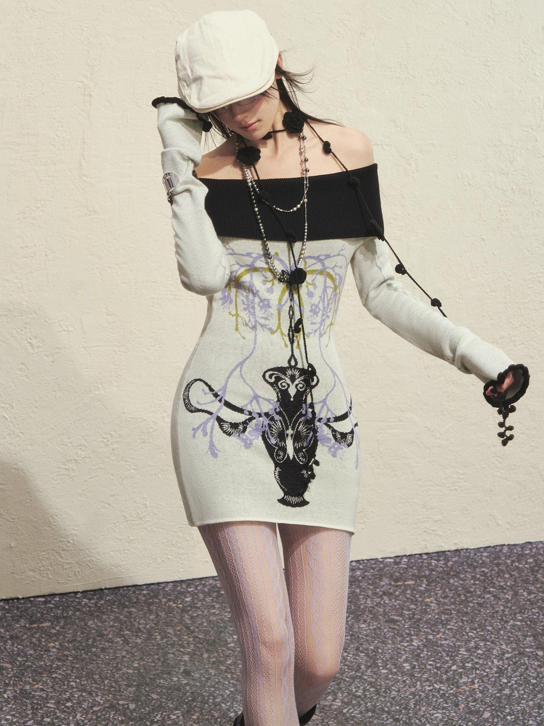 OfAkiva Cozy Slim Fit Off Shoulder Knit Office Women Solid Soft Sweater