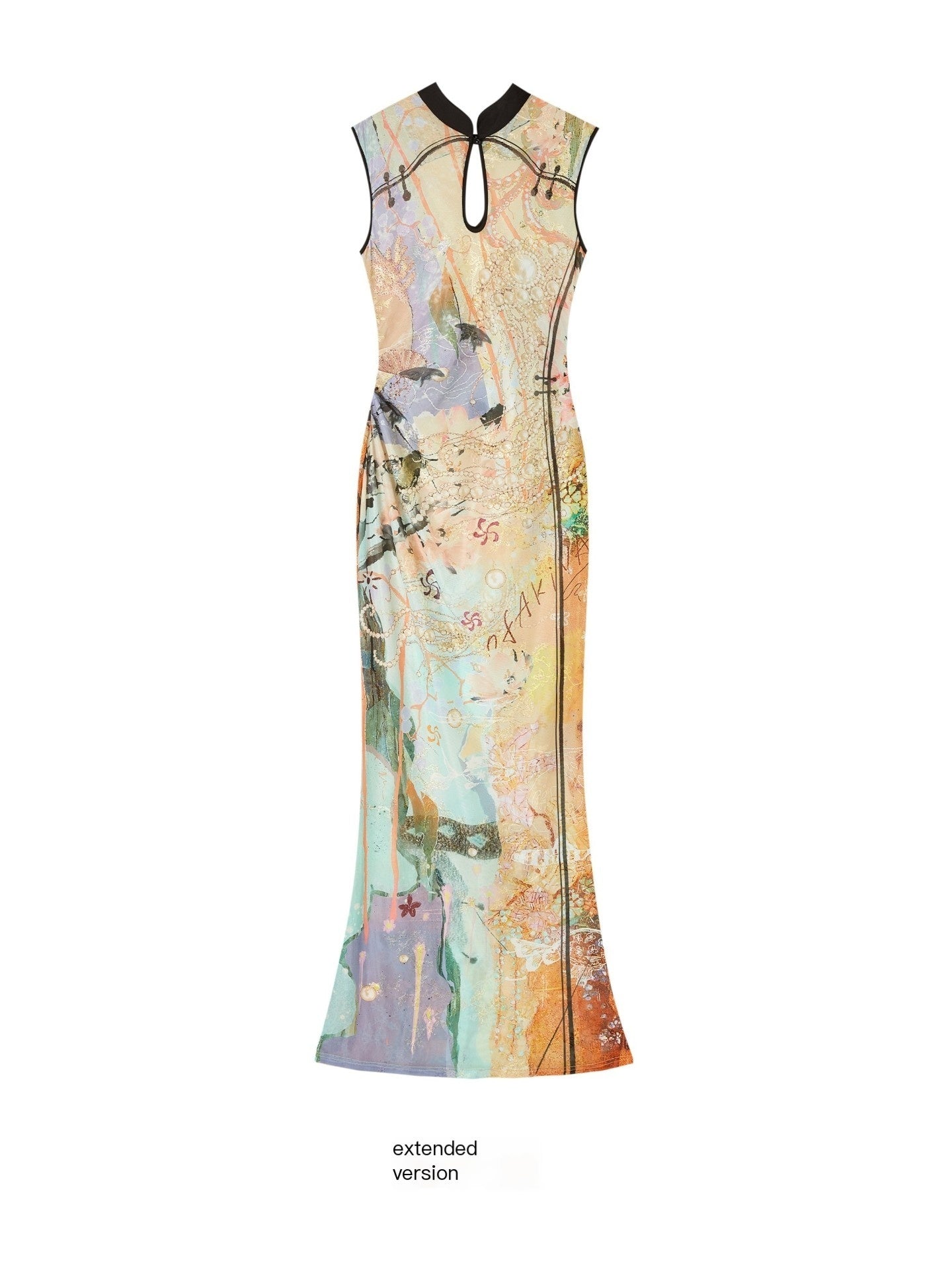 OfAkiva_Dream_Fragment_Sand_Print_Stand_Collar_High_Waist_Women&
