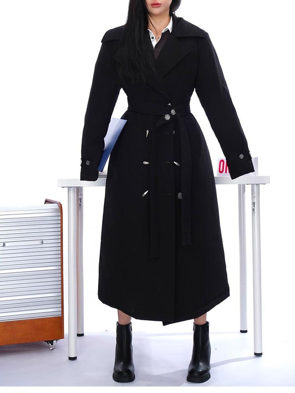 OfAkiva Elegant Hoodless 90% White Duck Down Quilted Women&