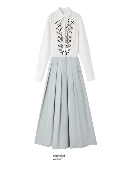 OfAkiva_Embroidered_Ruched_Waist_Colorblock_Shirt_Women&