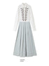 OfAkiva_Embroidered_Ruched_Waist_Colorblock_Shirt_Women&