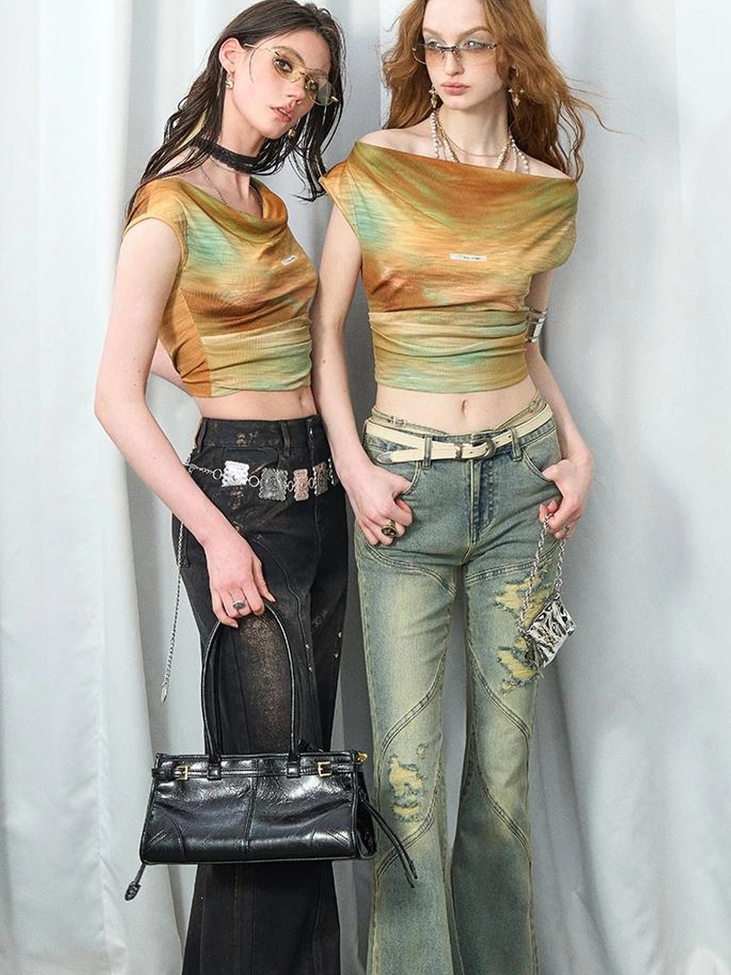 Evening At Argenteuil Oil Painting V-Neck T-Shirt