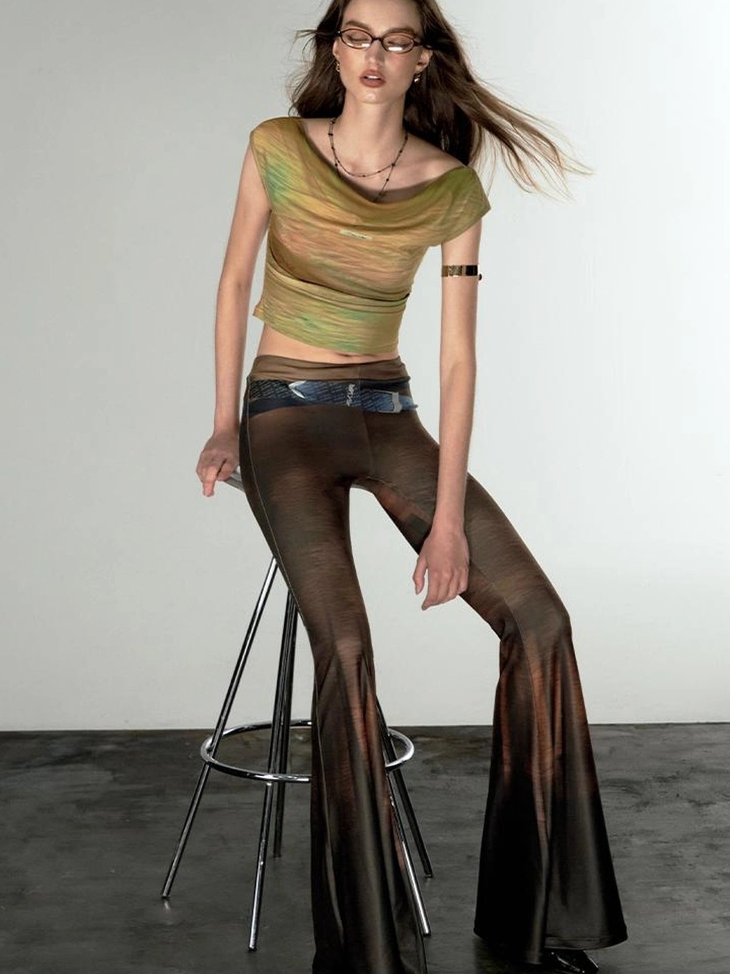 Evening At Argenteuil Oil Painting V-Neck T-Shirt