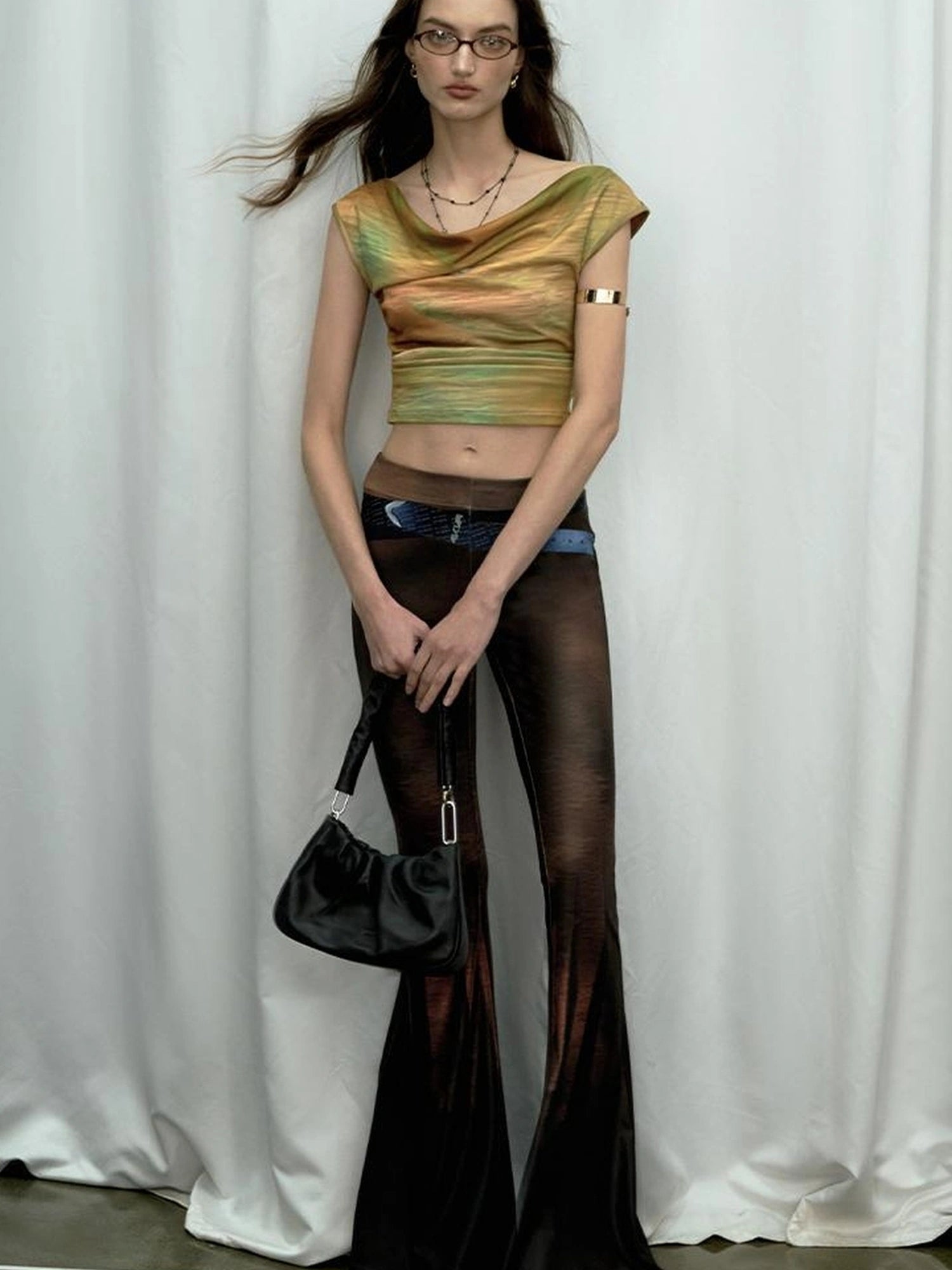 Evening At Argenteuil Oil Painting V-Neck T-Shirt