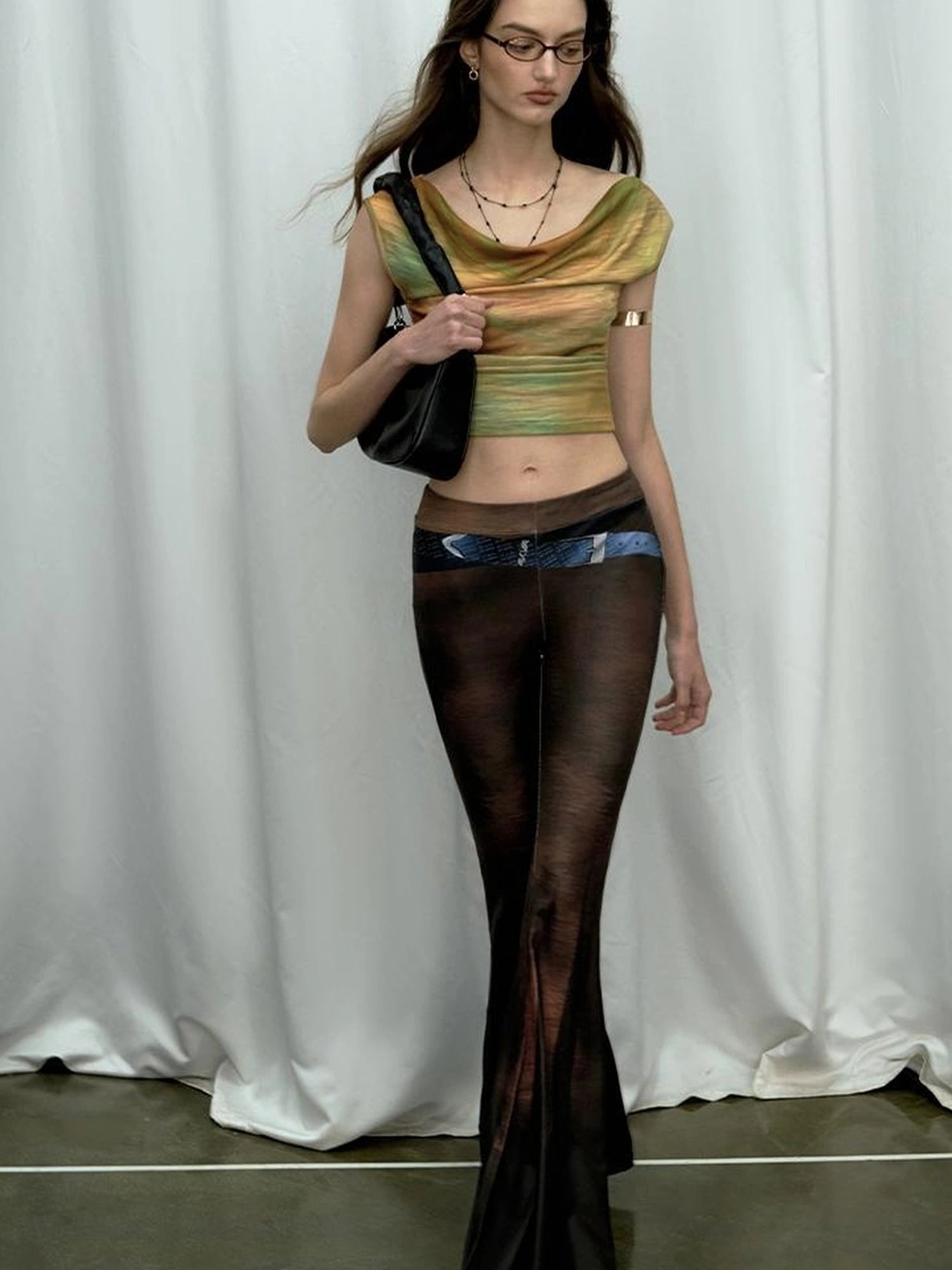 Evening At Argenteuil Oil Painting V-Neck T-Shirt