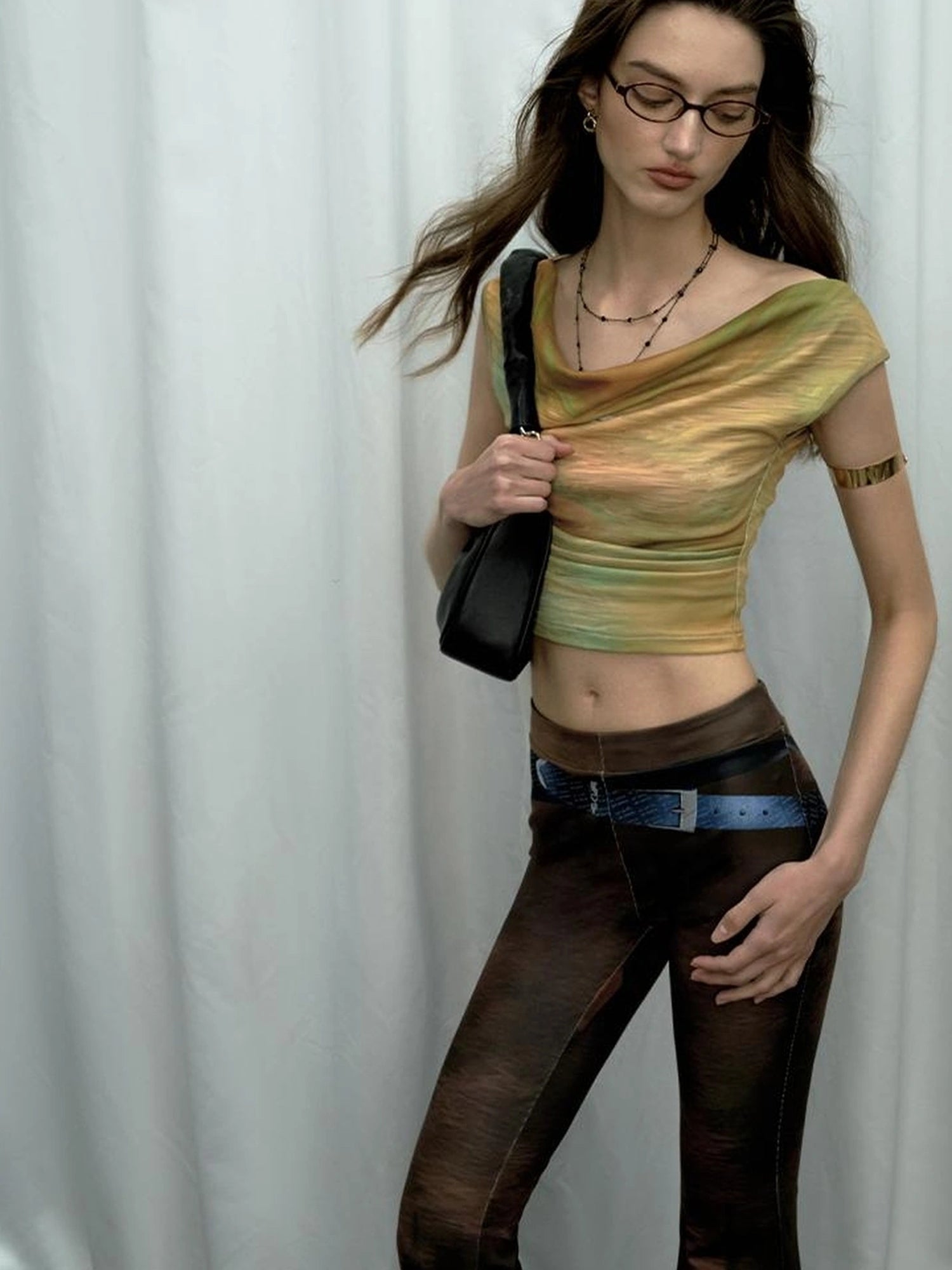 Evening At Argenteuil Oil Painting V-Neck T-Shirt