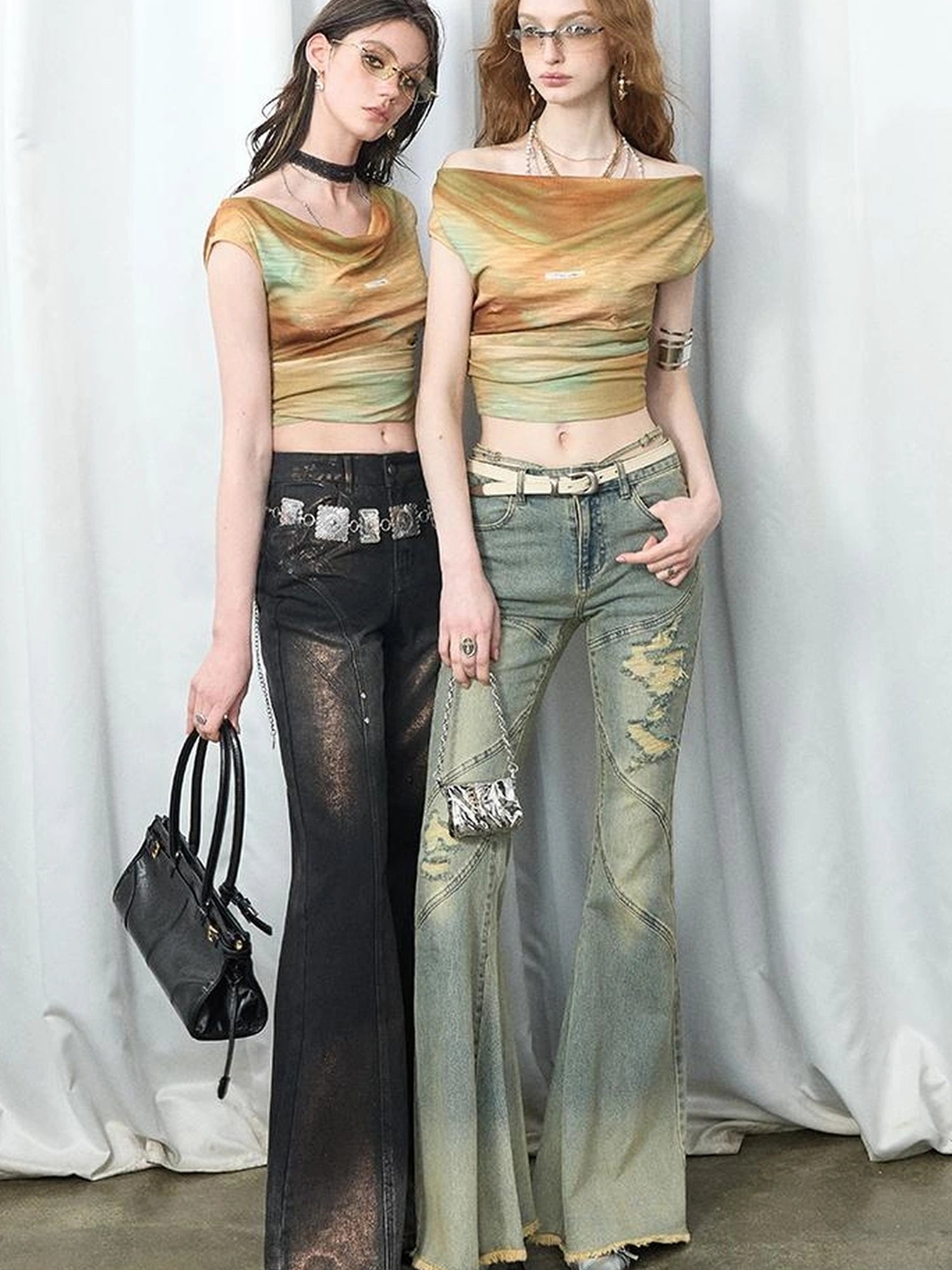 Evening At Argenteuil Oil Painting V-Neck T-Shirt