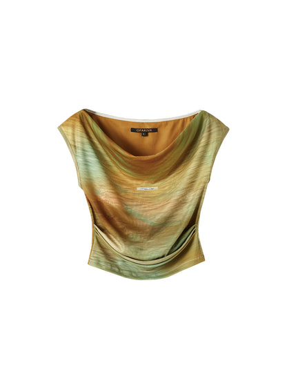 OfAkiva_Evening_At_Argenteuil_Oil_Painting_V-Neck_T-Shirt_MISSTT