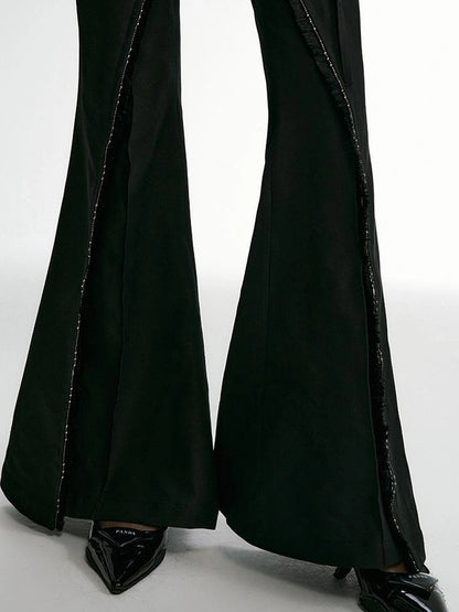 OfAkiva Fakiva Double Layer Fringe Trousers