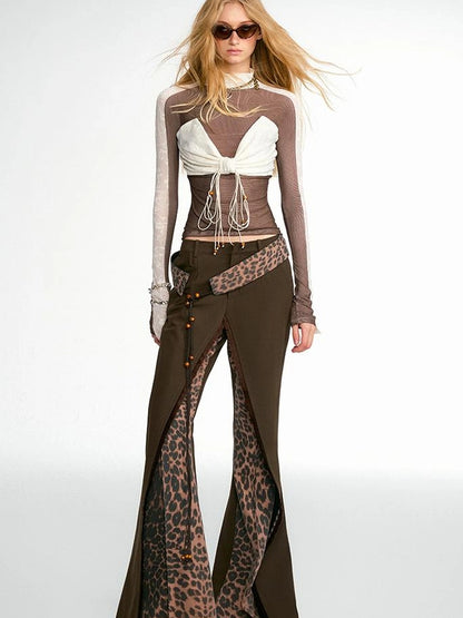 OfAkiva Fakiva Double Layer Fringe Trousers