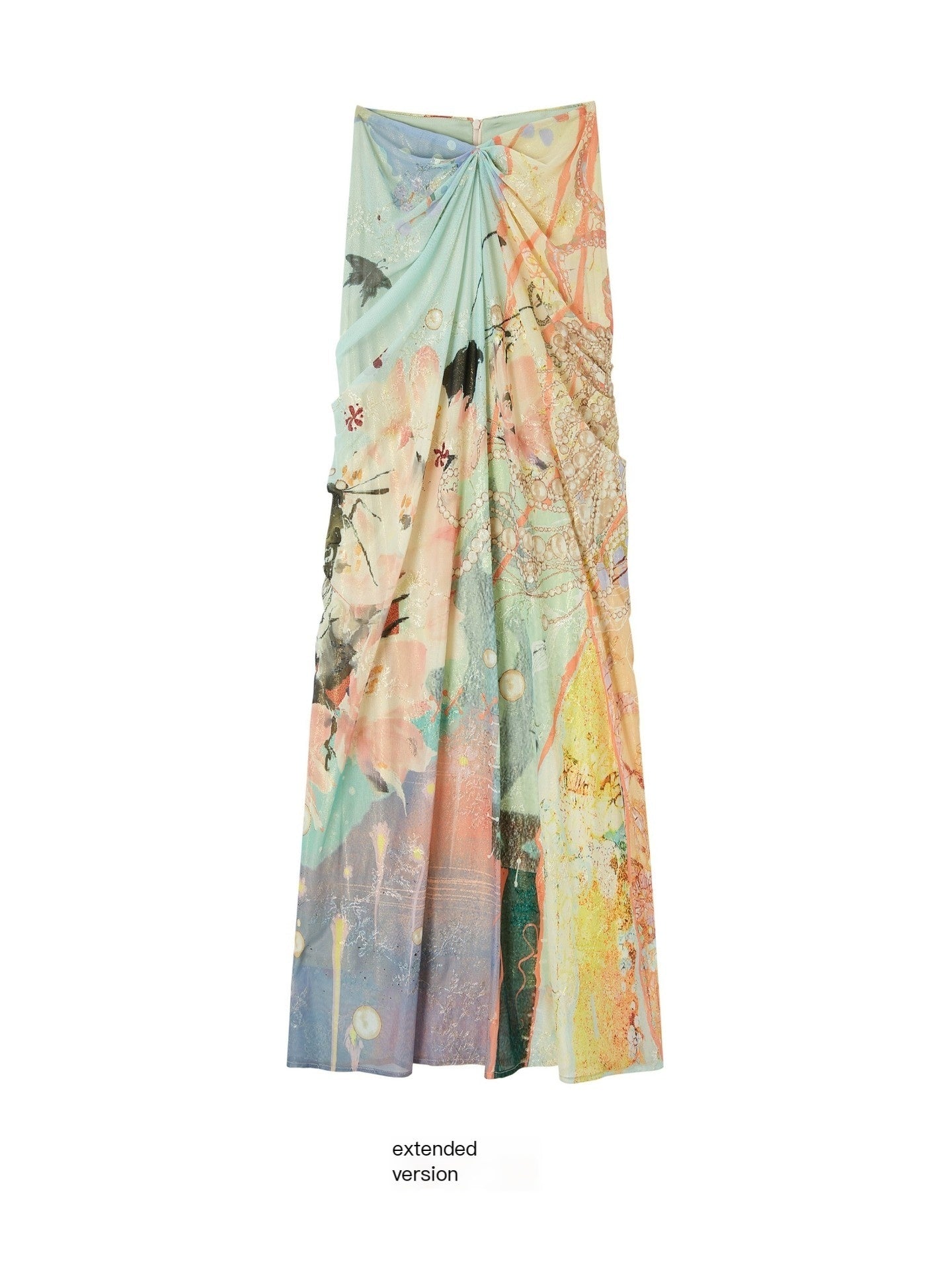 OfAkiva_Fine_Sparkle_Dream_Print_Pleated_V_Waist_Slimming_A_Line_Women&