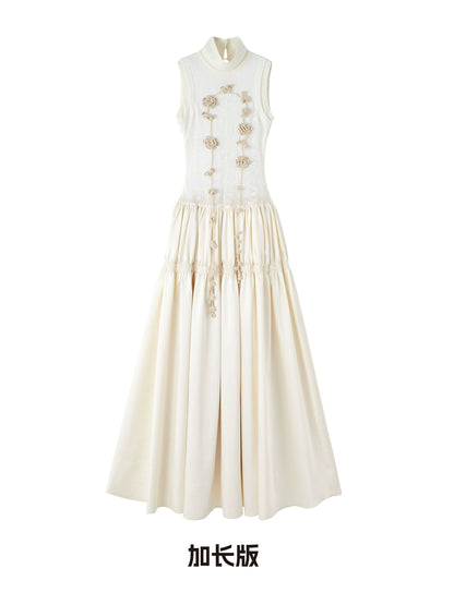 OfAkiva_Floral_Vine_Smocked_Floral_Print_V-neck_T-shirt_Long_Sleeve_Dress_MISSTT