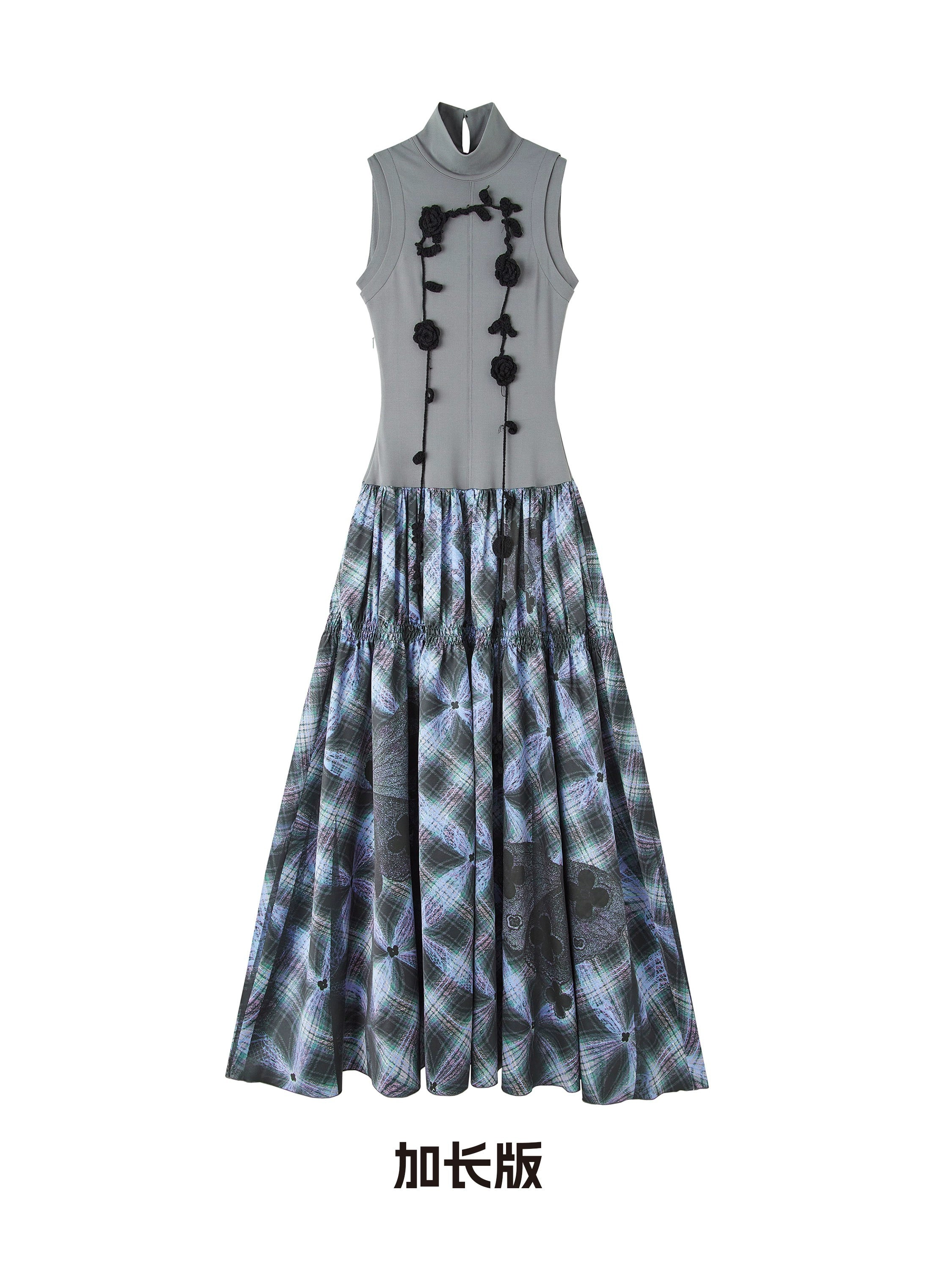 OfAkiva_Floral_Vine_Smocked_Floral_Print_V-neck_T-shirt_Long_Sleeve_Dress_MISSTT