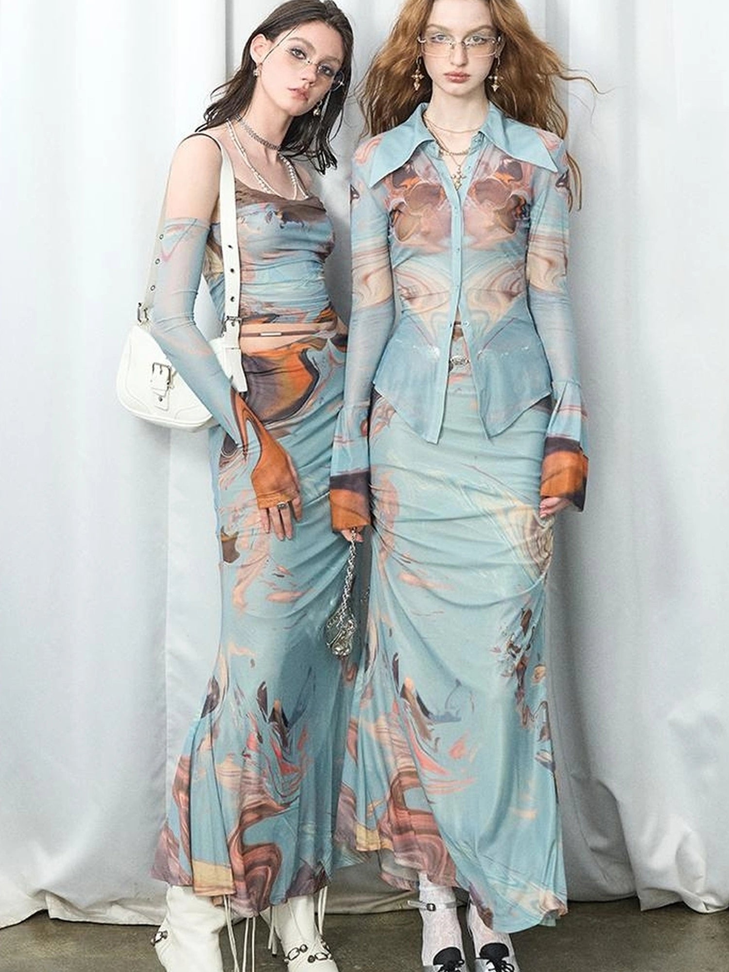 OfAkiva Gagosian Print Embroidered Shirt