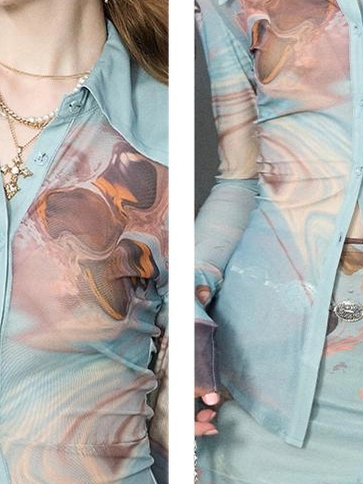 OfAkiva Gagosian Print Embroidered Shirt