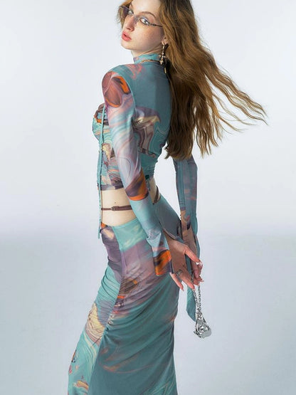 OfAkiva Gagosian Stroll Oil Painting Print Set