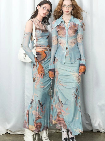 OfAkiva Gagosian Stroll Oil Painting Print Set