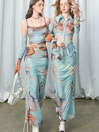 OfAkiva Gagosian Stroll Oil Painting Print Set