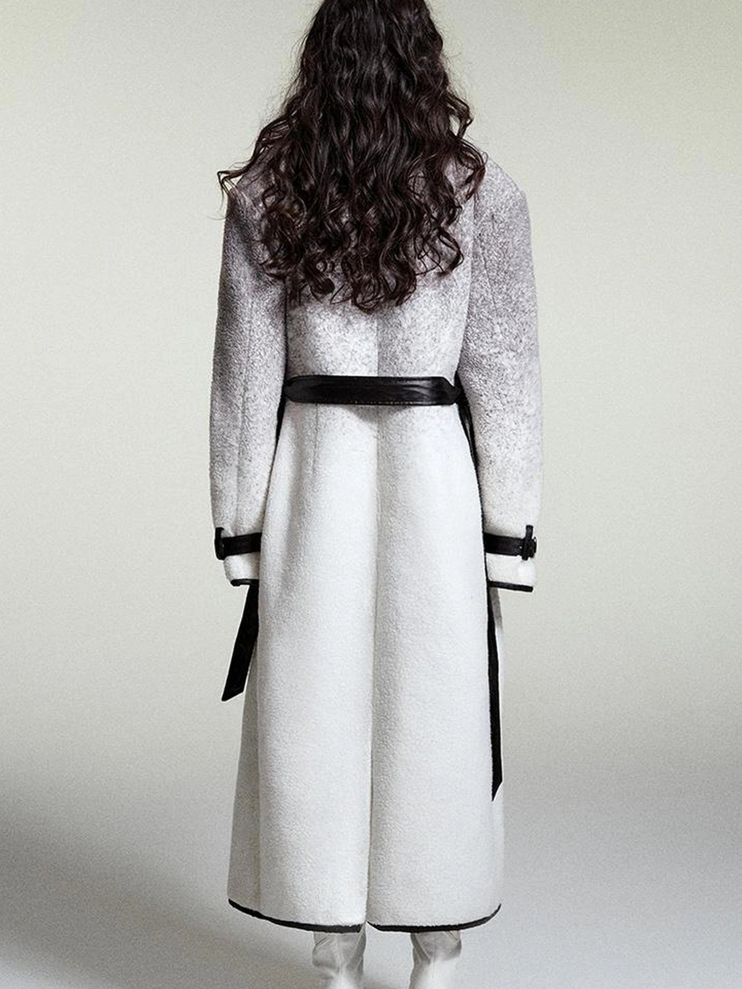 OfAkiva Gradient Quilted Wool Coat