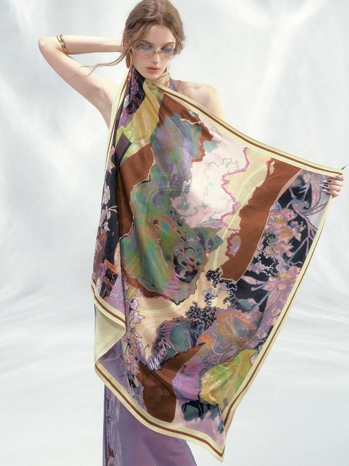 OfAkiva Hand Painted Vintage Print Women&