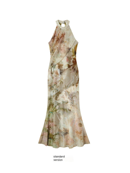 OfAkiva_Ink_Wash_Halter_Slim_Fit_Mermaid_Hem_A_Line_Women&