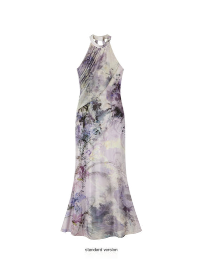 OfAkiva_Ink_Wash_Halter_Slim_Fit_Mermaid_Hem_A_Line_Women&