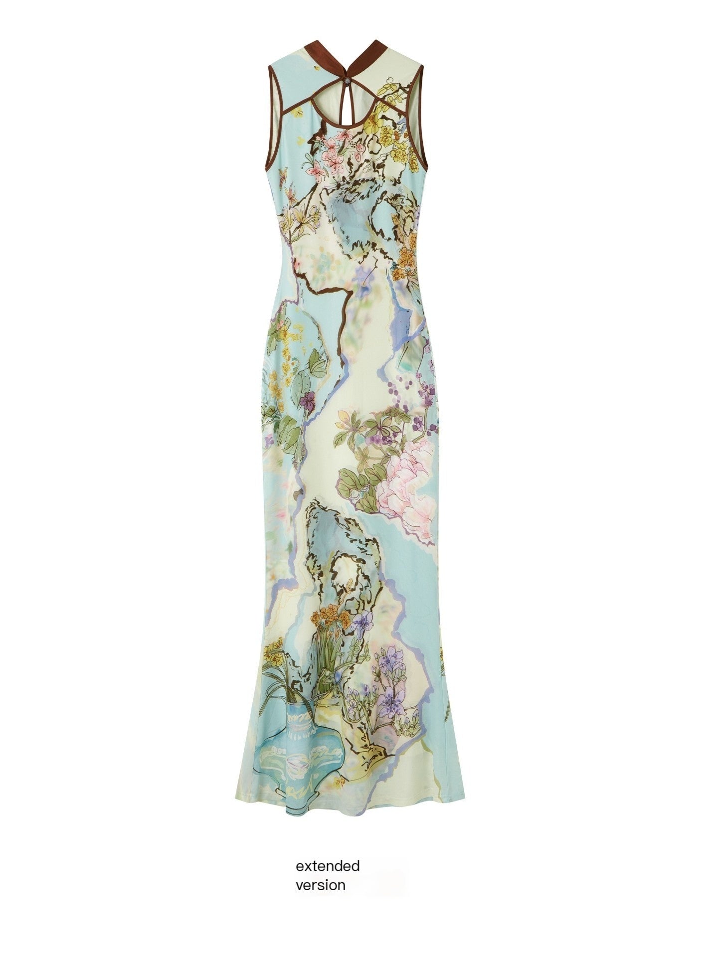 OfAkiva_Ink_Wash_Print_New_Chinese_High_Waist_Cheongsam_Collar_Women&