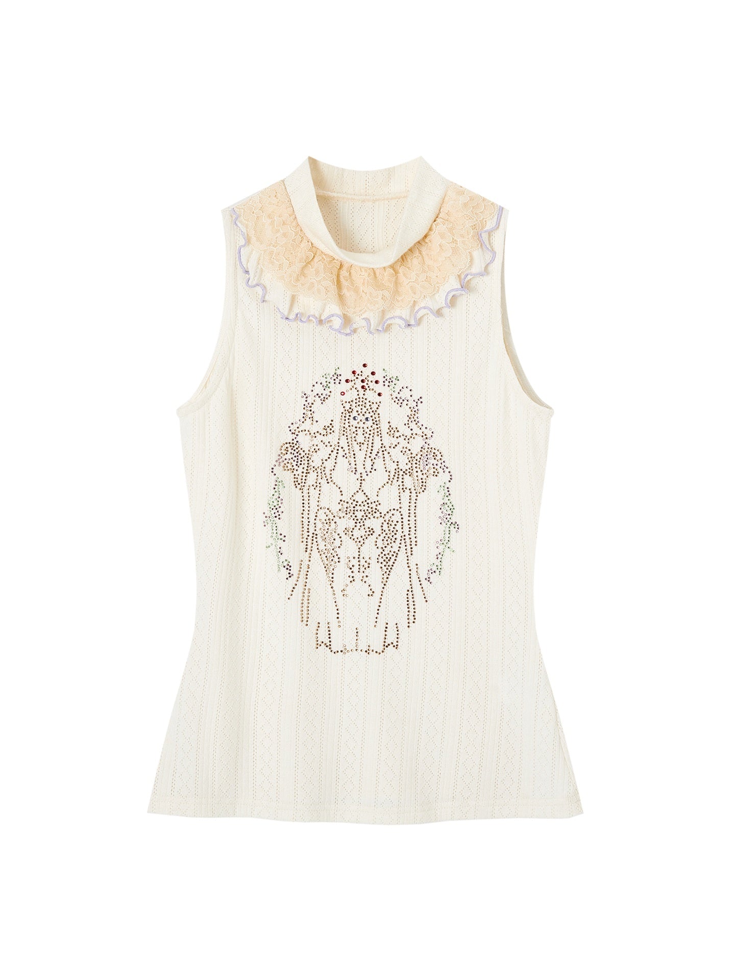 OfAkiva_Lace_Rhinestone_Stand_Collar_Slim_Fit_Cropped_Women&