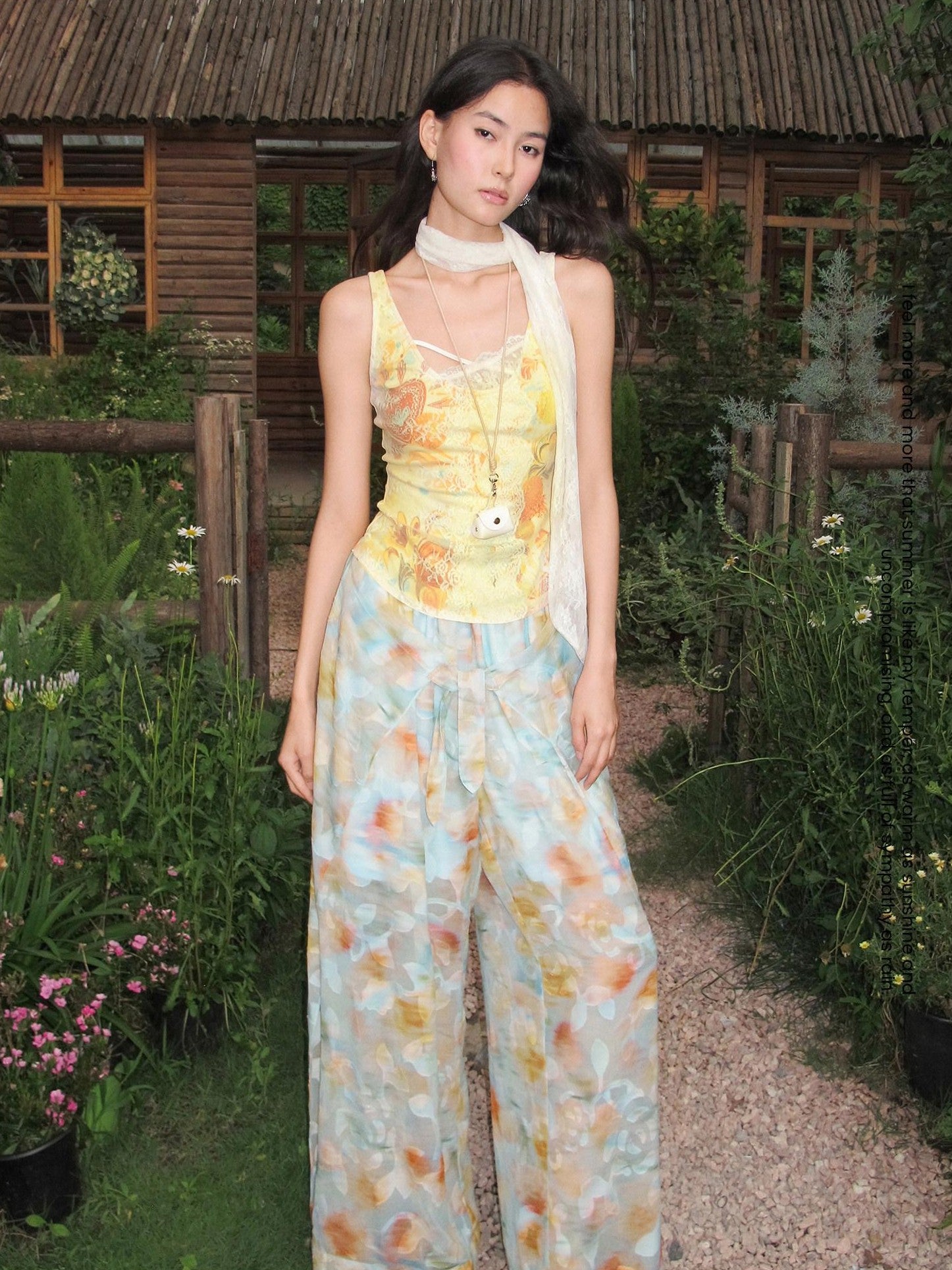 OfAkiva Lace Spliced Printed High Stretch Knit Women&