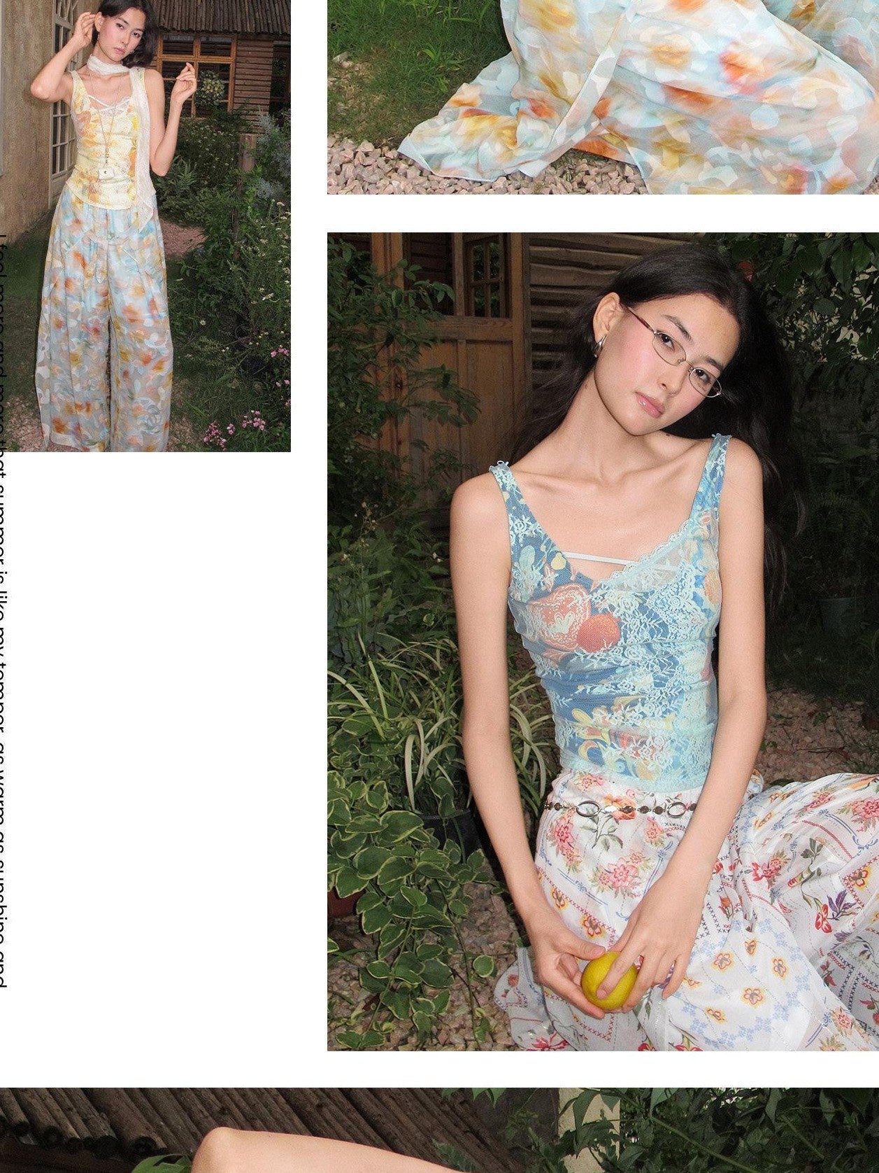 OfAkiva Lace Spliced Printed High Stretch Knit Women&