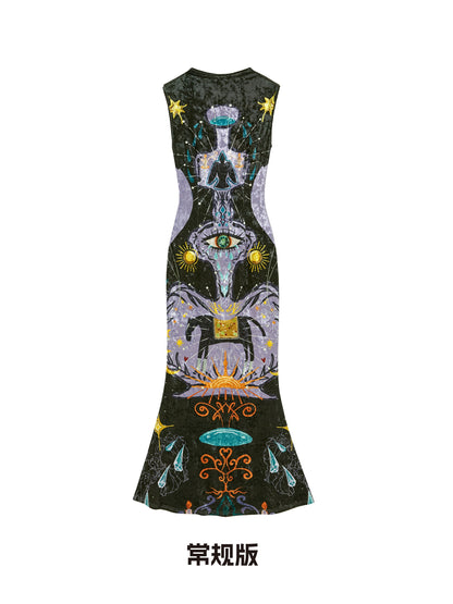 OfAkiva_Minimalist_Mystic_Tarot_Print_High_Waist_A_Line_Sleeveless_Women_Maxi_Dresses_MISSTT