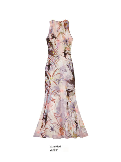 OfAkiva_New_Chinese_Style_Print_Half_High_Neck_Slim_Fit_Mermaid_Women&