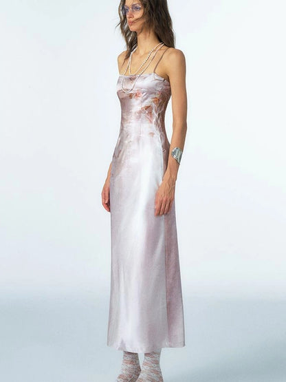 OfAkiva Of Akiva Ethereal Gauze Slip Dress