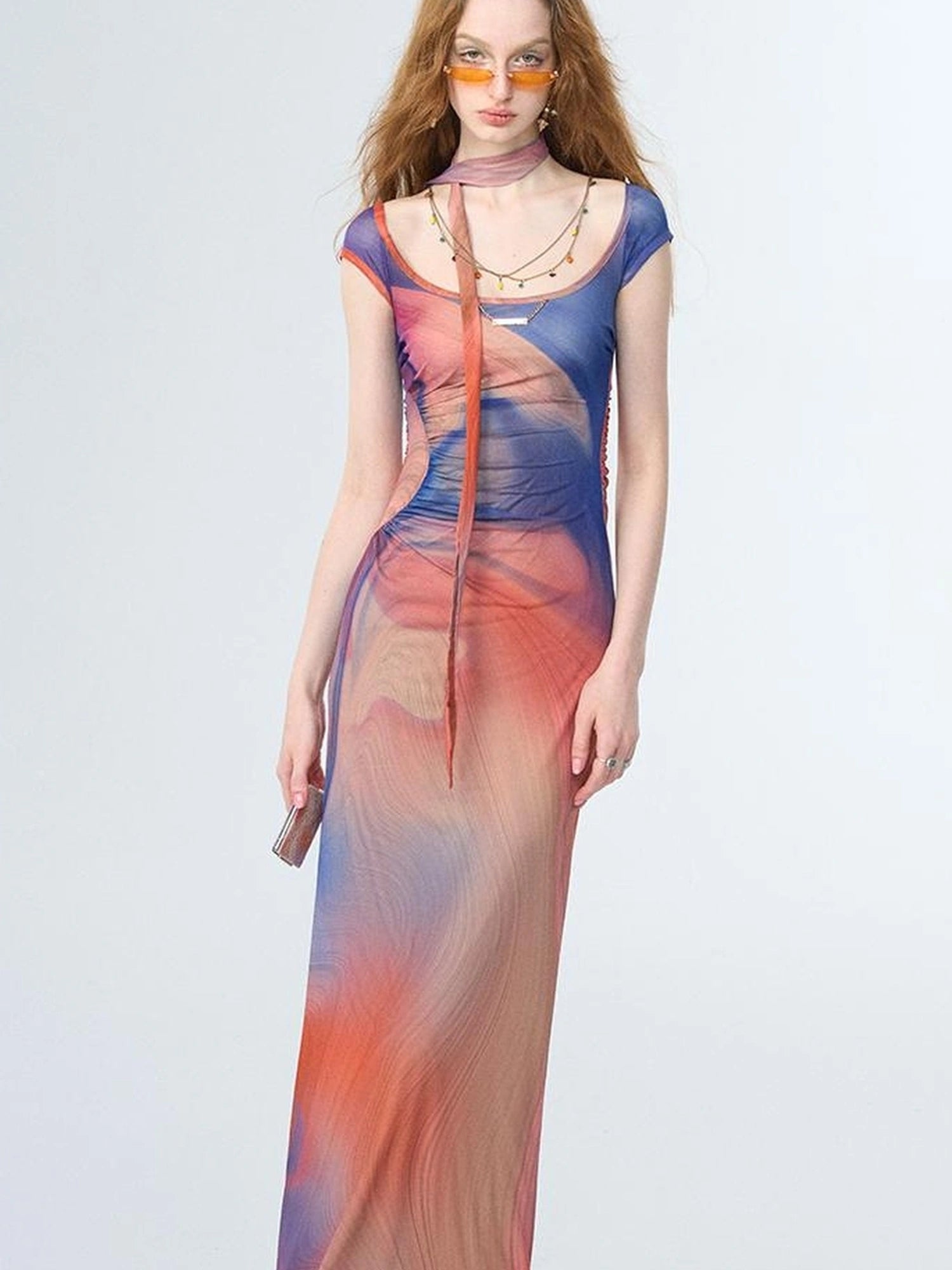 OfAkiva Oil Painting Floral Sundress