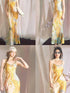 OfAkiva Peach Print Spaghetti Strap Fitted Women&