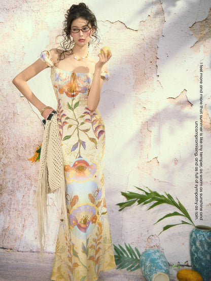 OfAkiva Poppy Print Puff Sleeve Women&